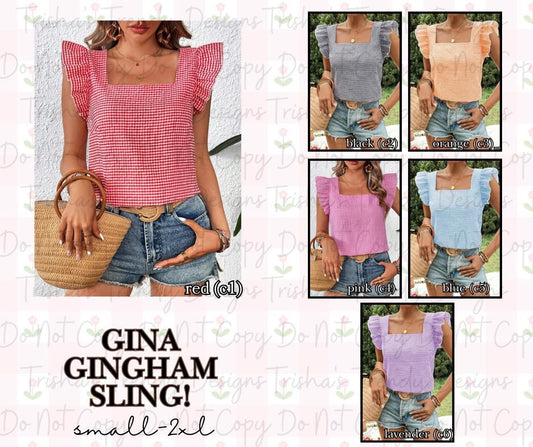 PREORDER: Gina Gingham Sling