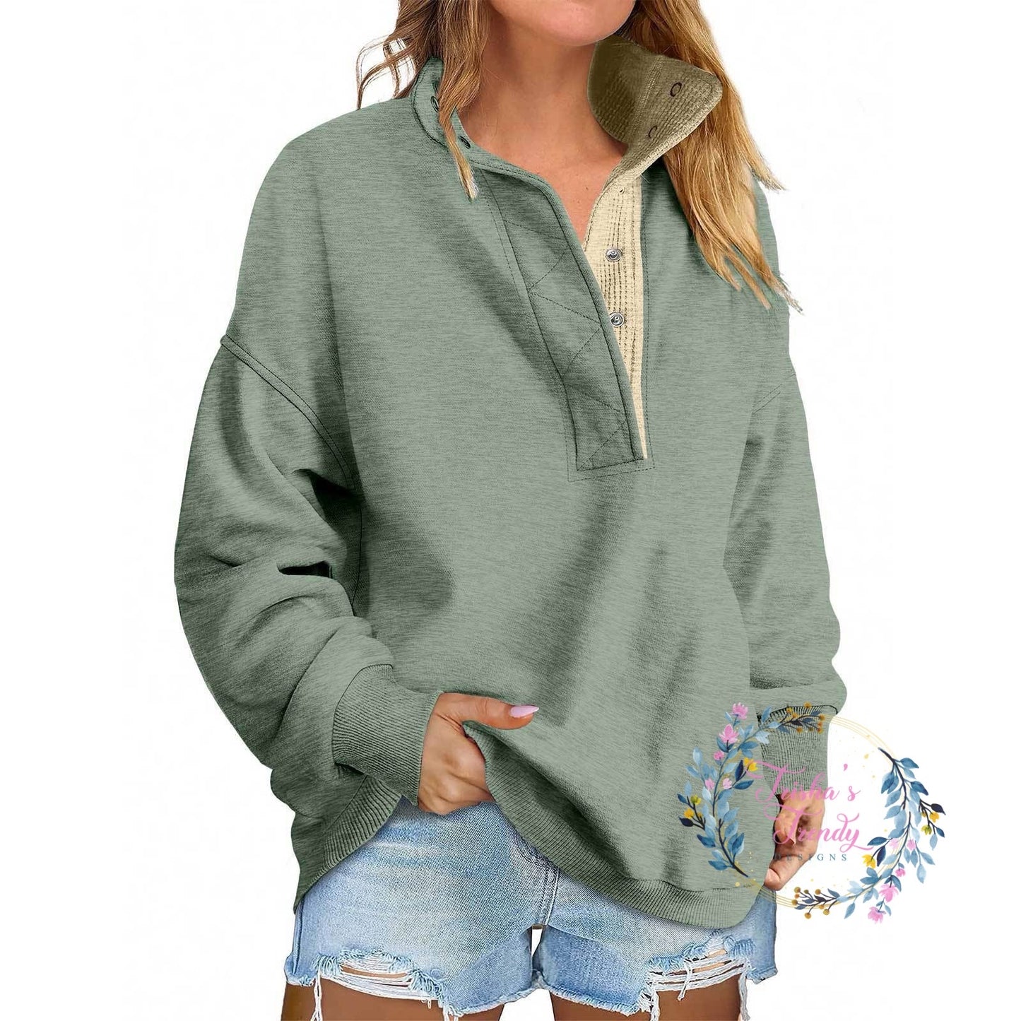 PREORDER: Alexah Waffle Henley