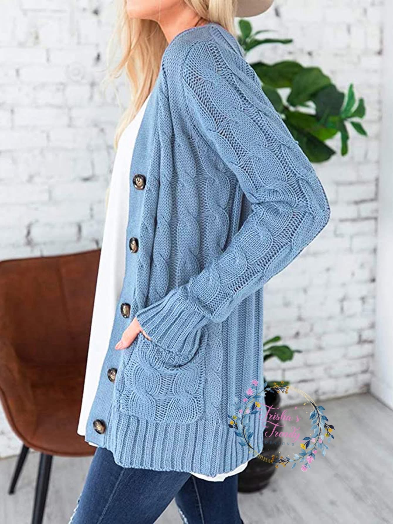 PREORDER: MAGS cable knit cardi