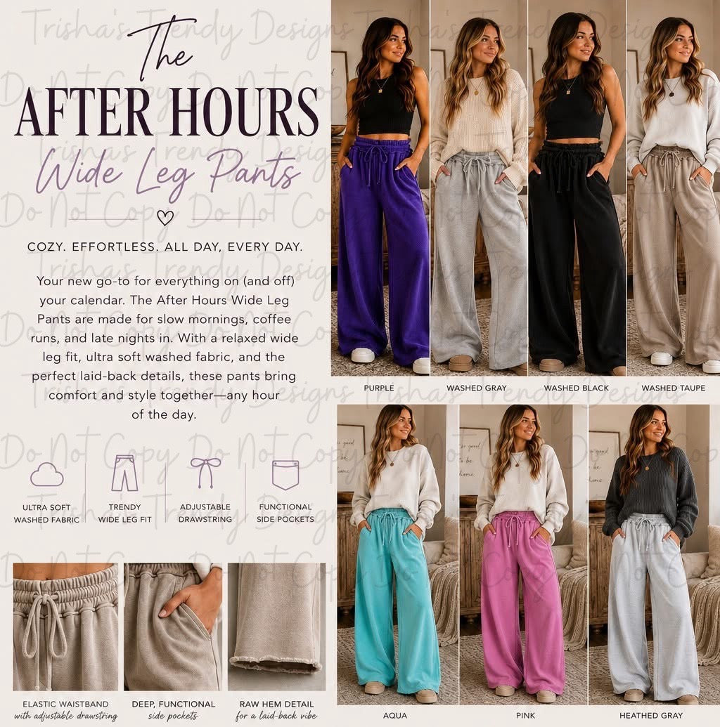PREORDER: The After Hours Wide Leg Pants