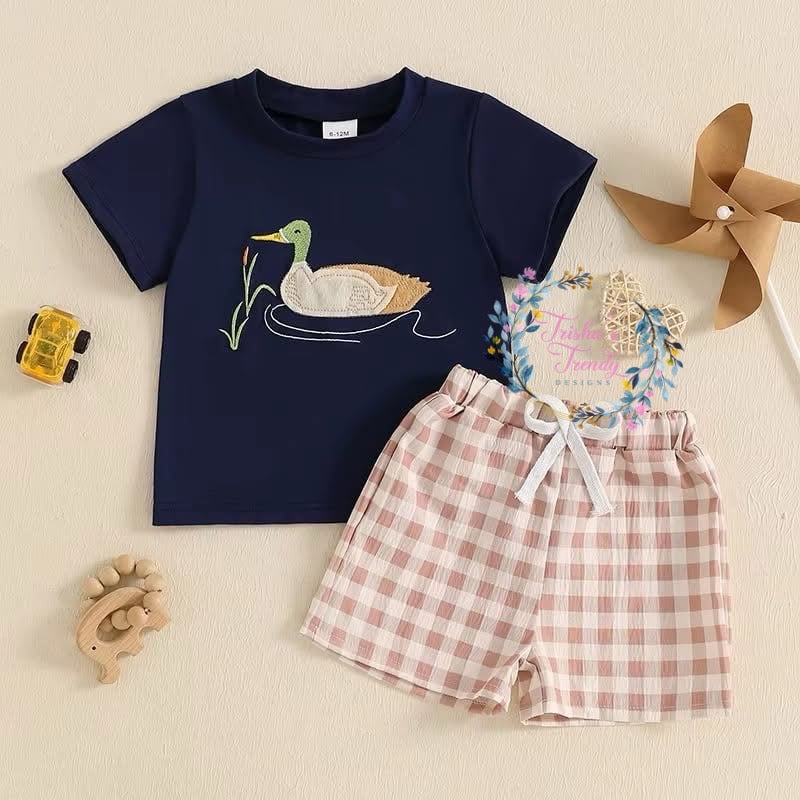 PREORDER: Checkered Shorts Set