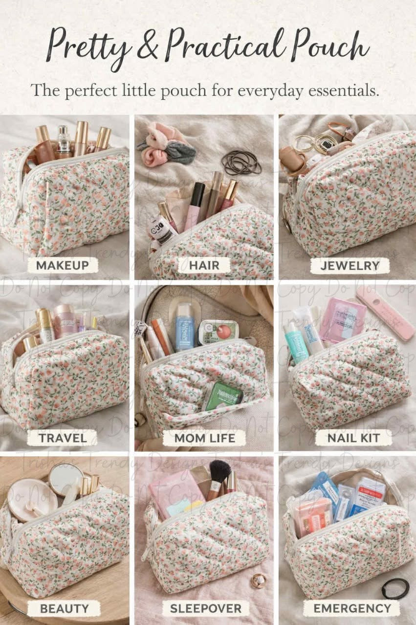 PREORDER: Personalized Travel Beauty Bag