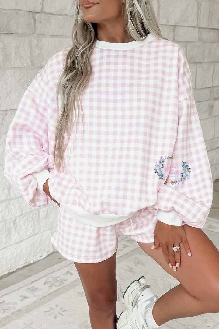 PREORDER: The Marlowe Gingham Lounge Set