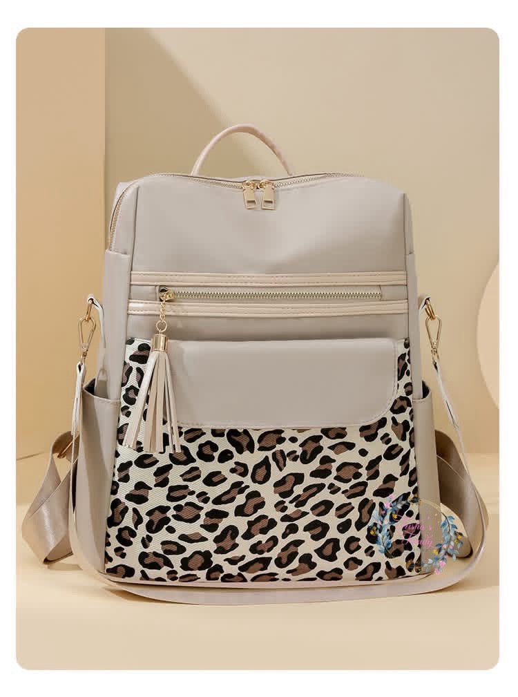 PREORDER: Two Tone Leopard Backpacks