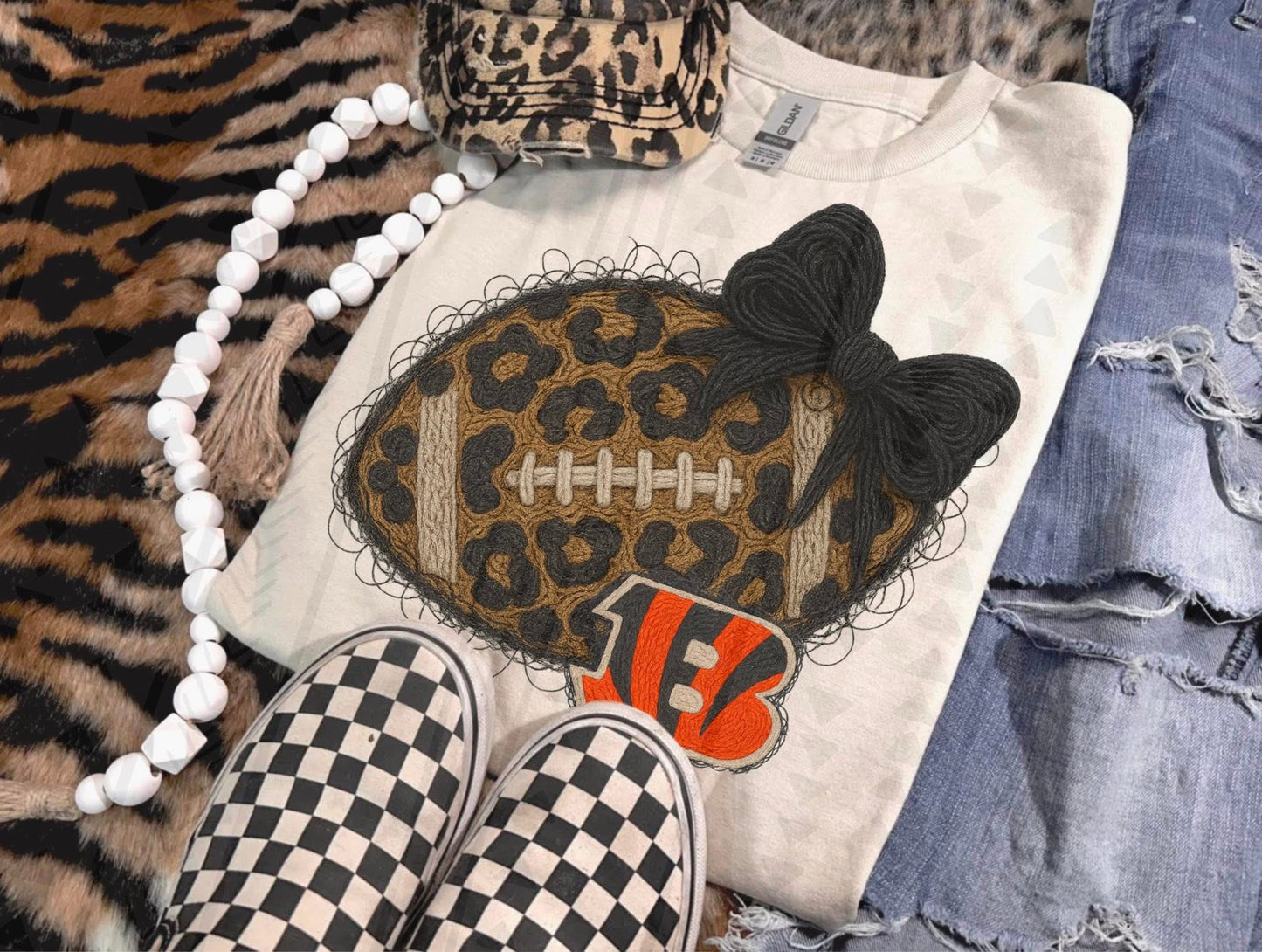 Faux yarn football mascots