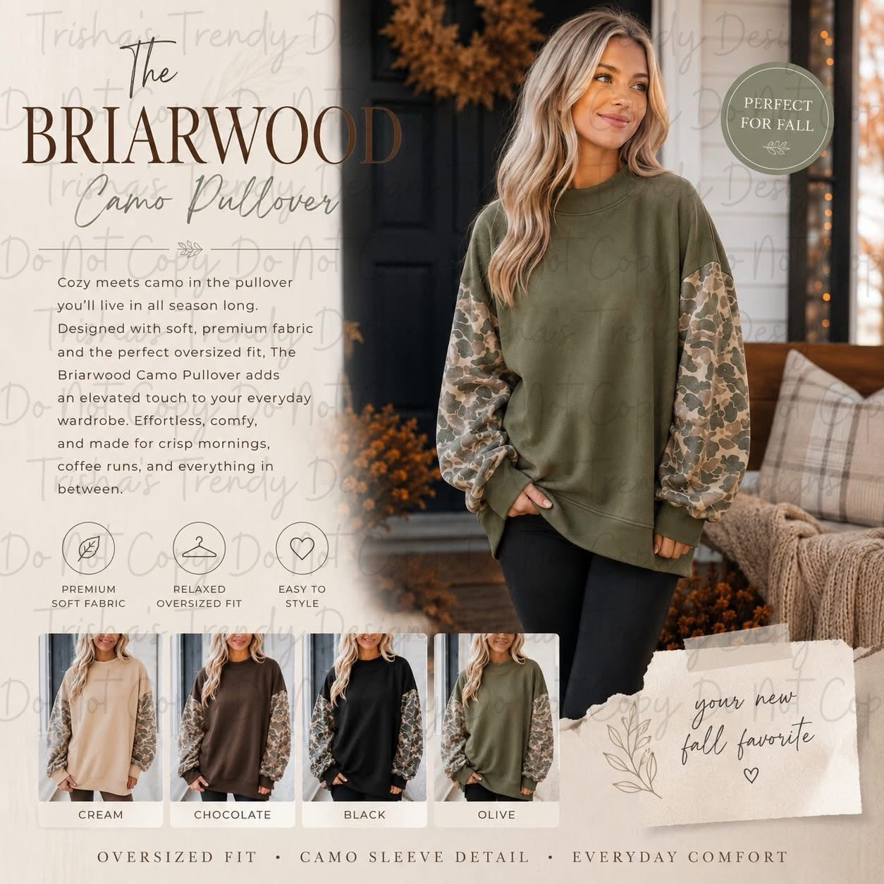 PREORDER: The Briarwood Camo Pullover