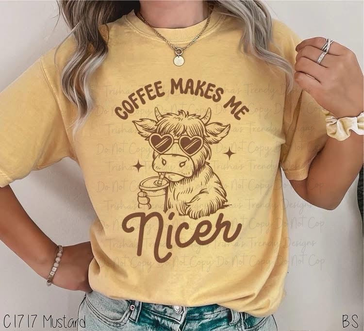 Coffee makes me nicer