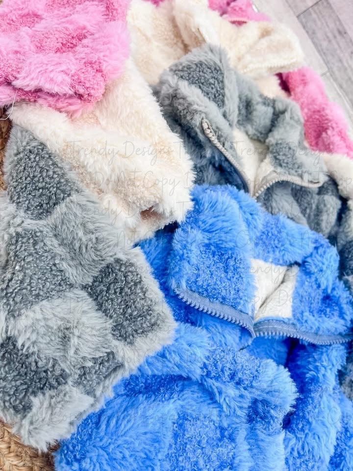 PREORDER: Checker Teddy Bear Fleece RERUN