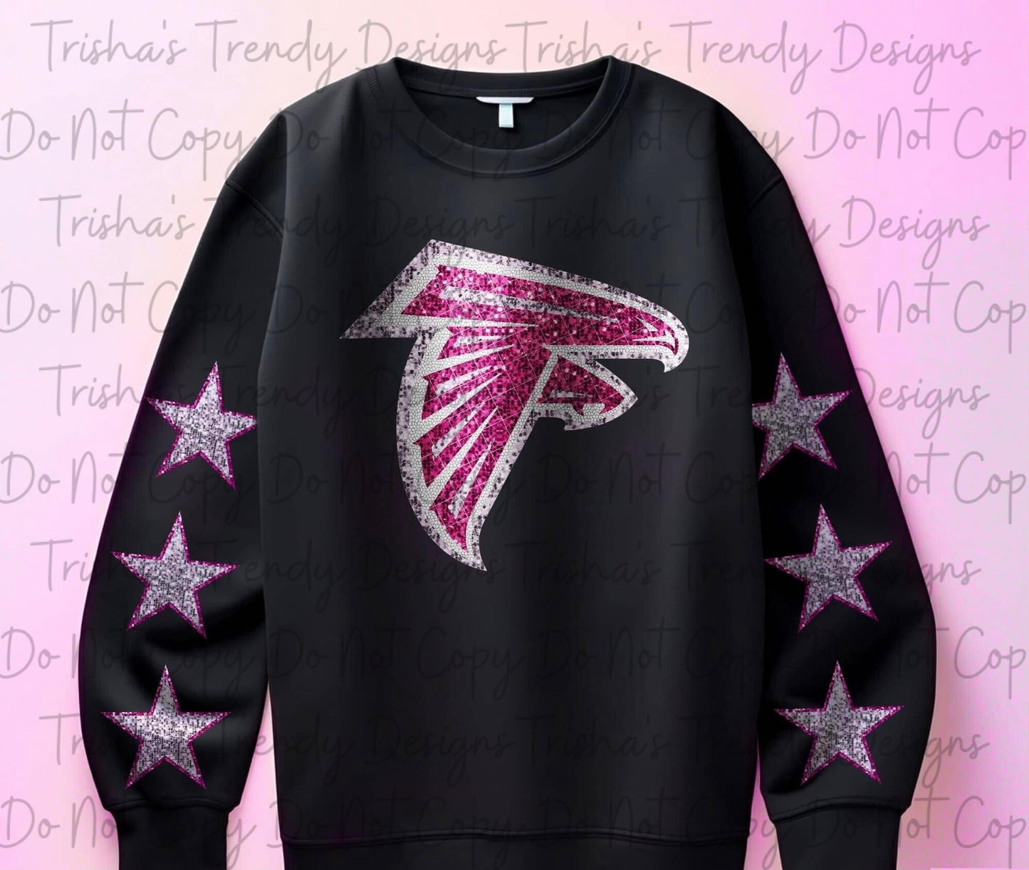 Pink glitter football