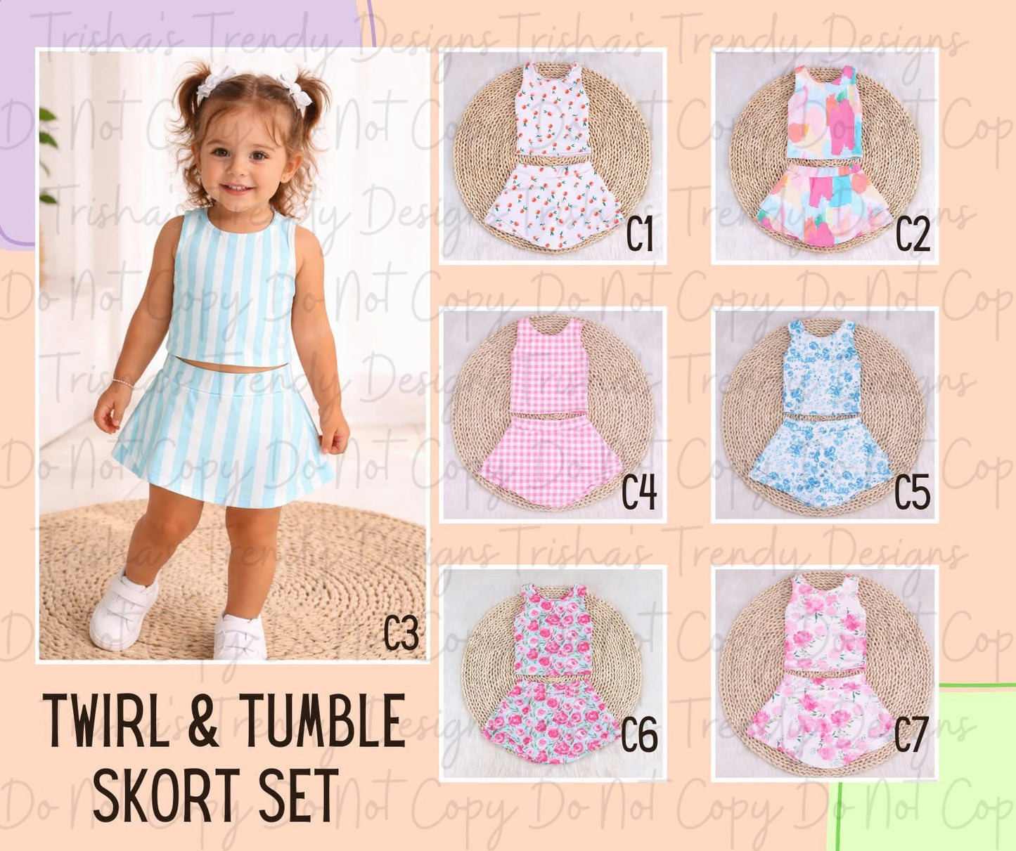 PREORDER: The Twirl & Tumble Skort Set