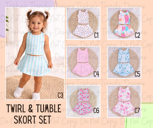 PREORDER: The Twirl & Tumble Skort Set