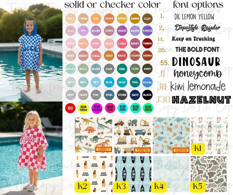 PREORDER: Custom Hooded Towel