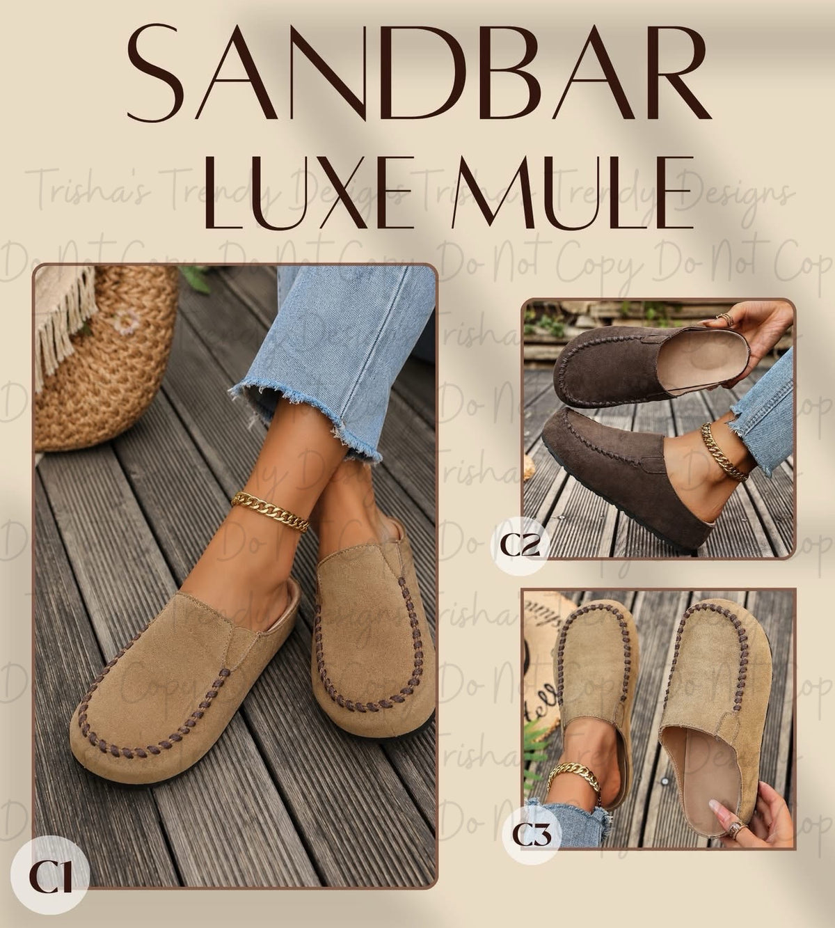 PREORDER: The Sandbar Luxe Mule