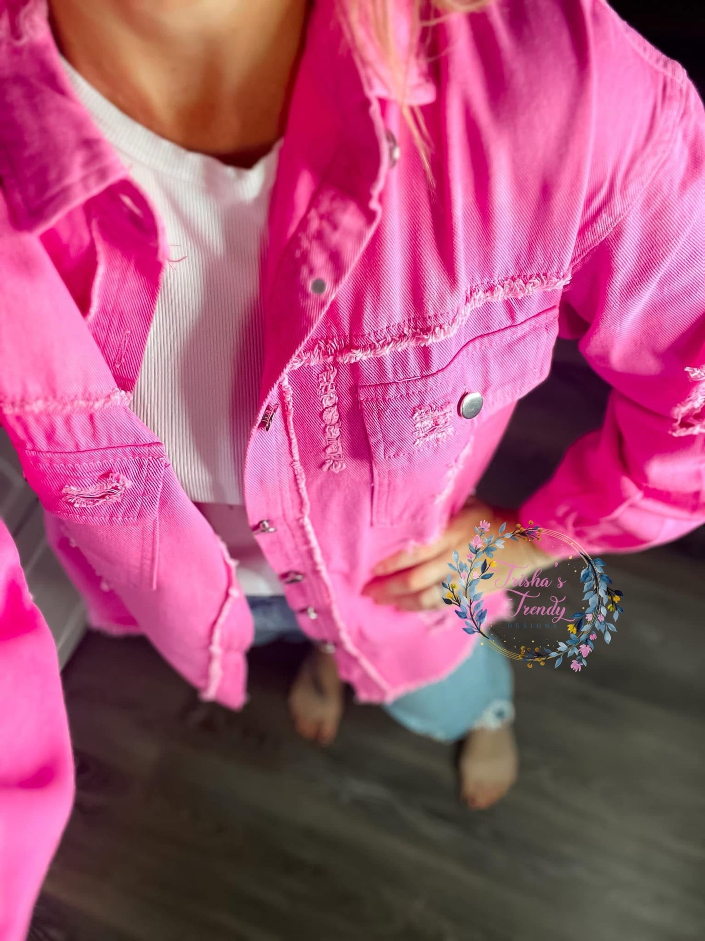 PREORDER: The Jenny Destressed Shacket