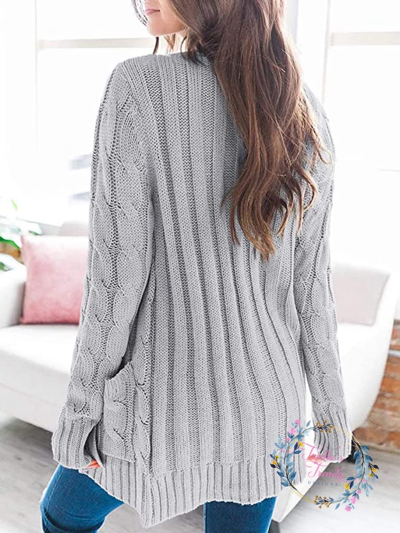 PREORDER: MAGS cable knit cardi