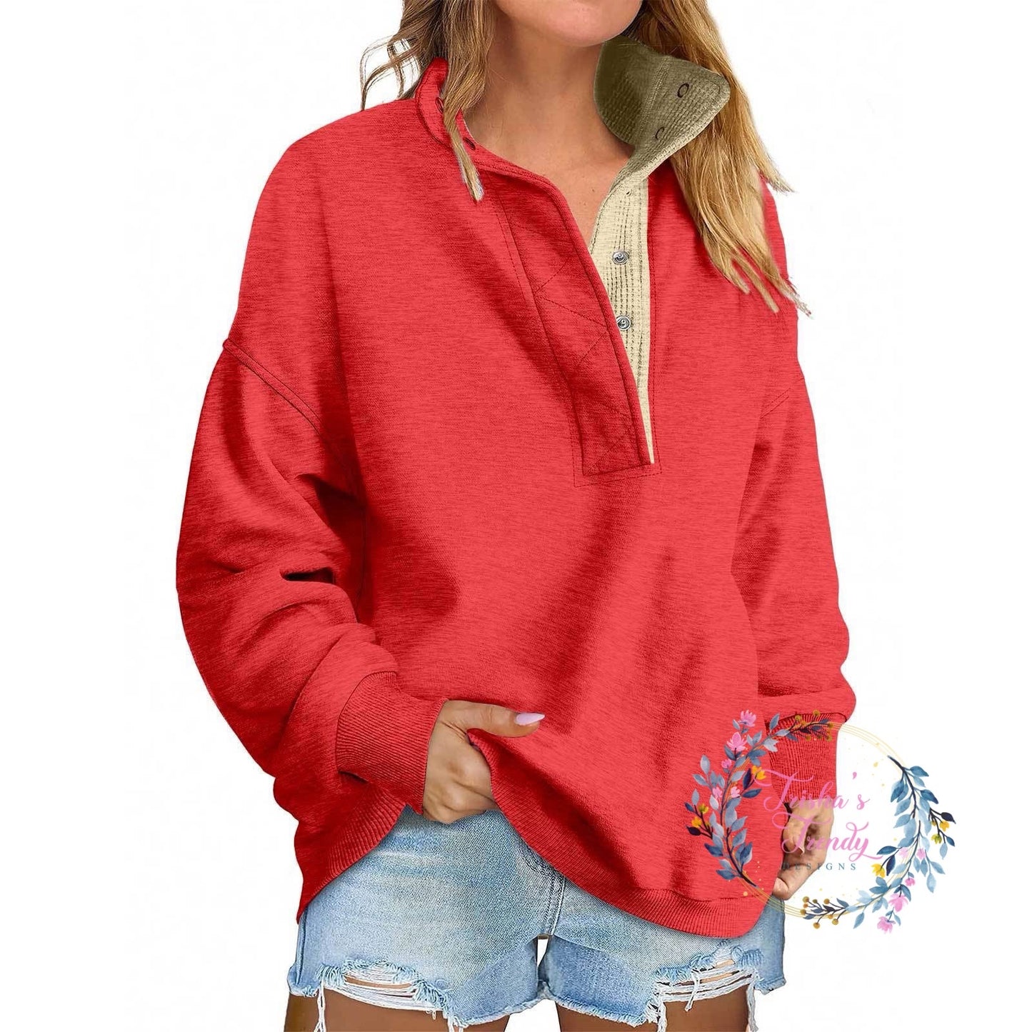 PREORDER: Alexah Waffle Henley