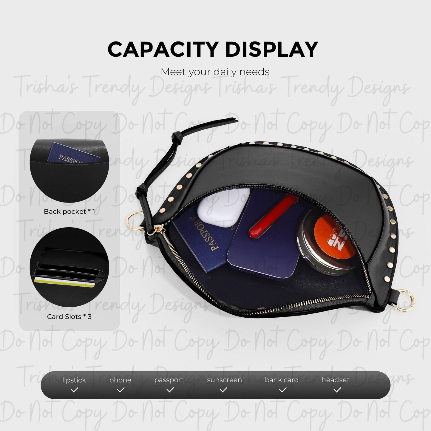 PREORDER: Studded Checker Sling