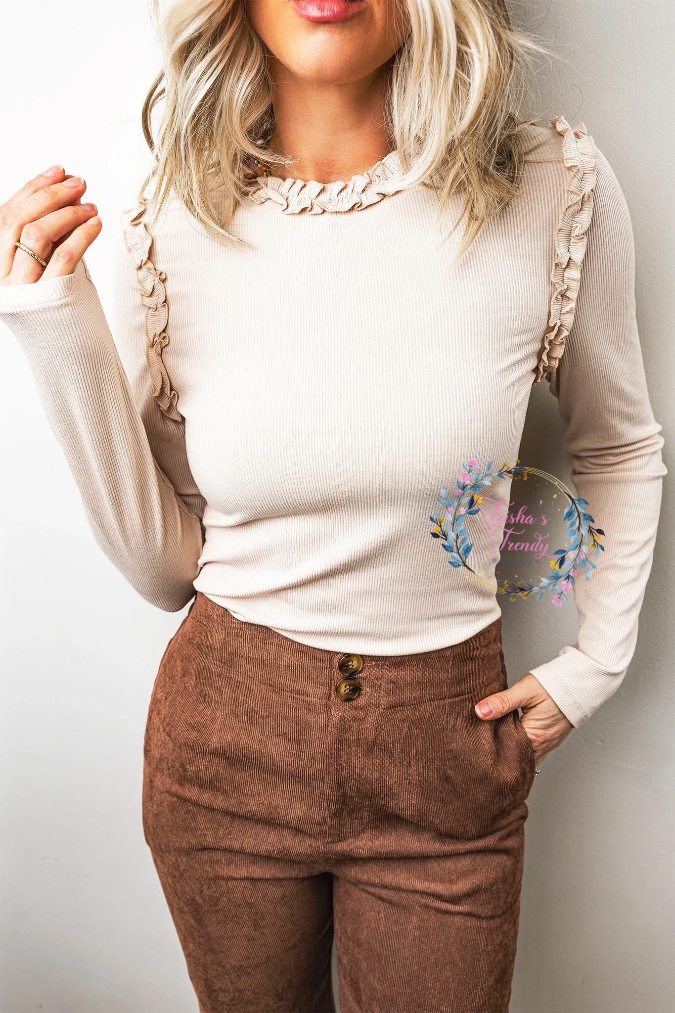 PREORDER: The Willow Ruffle Knit