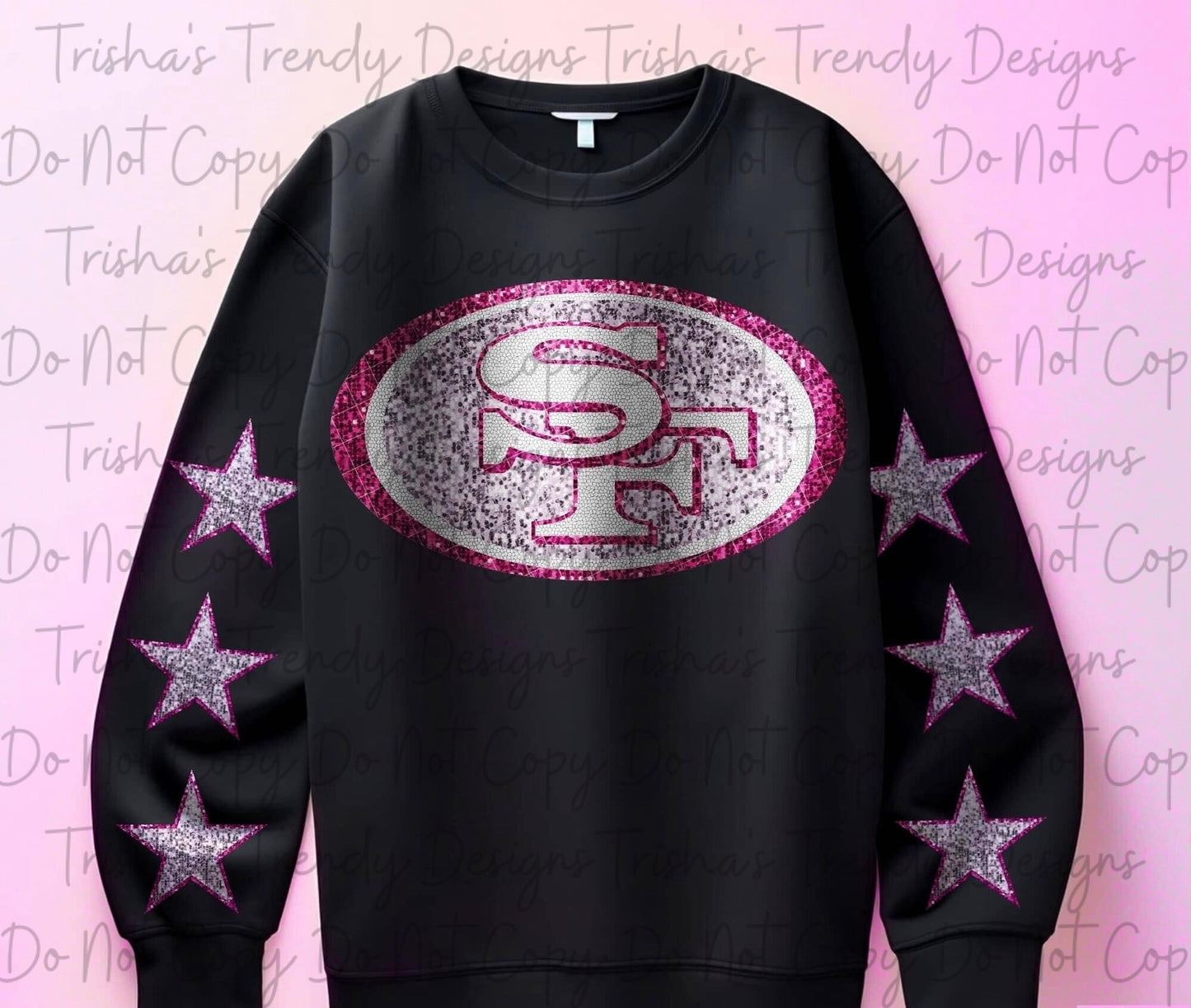 Pink glitter football