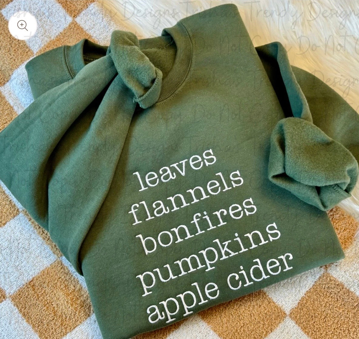 Fall things embroidery