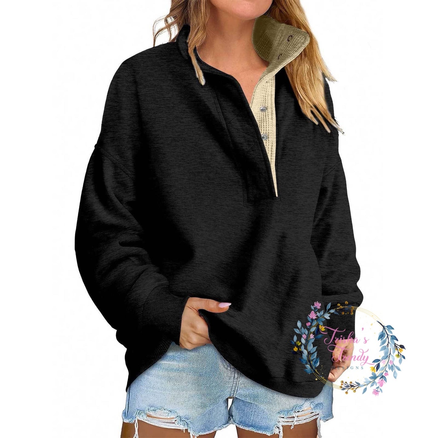 PREORDER: Alexah Waffle Henley