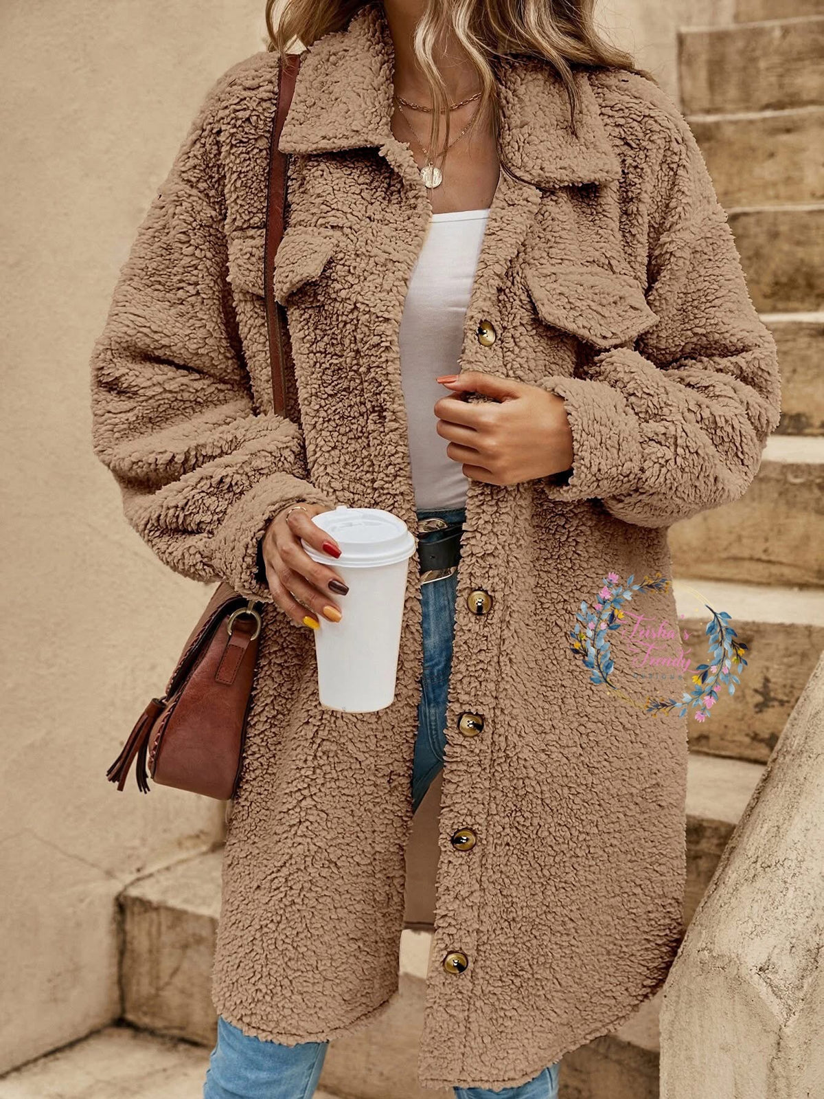 PREORDER: RAZ Teddy Bear Shacket- RERUN