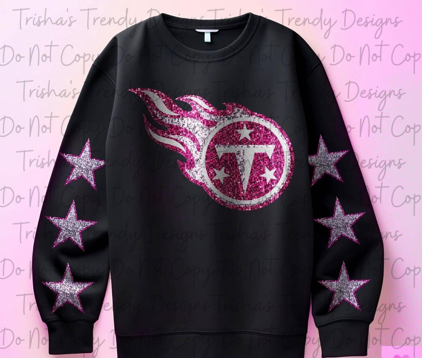 Pink glitter football