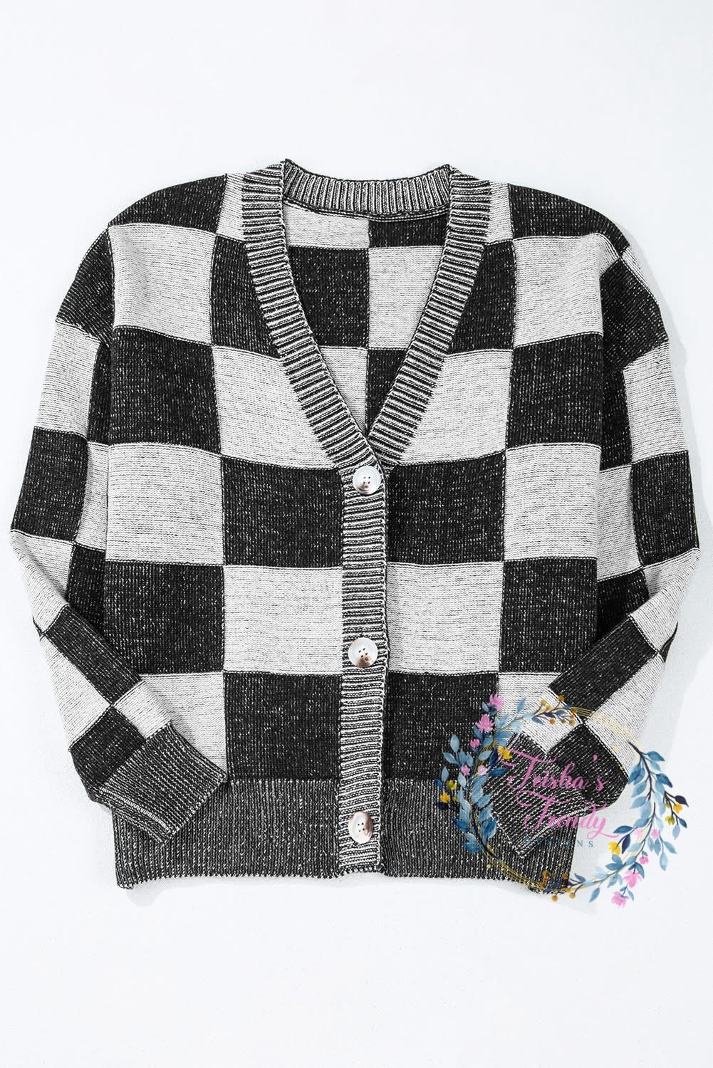 PREORDER: Checker Button Cardi