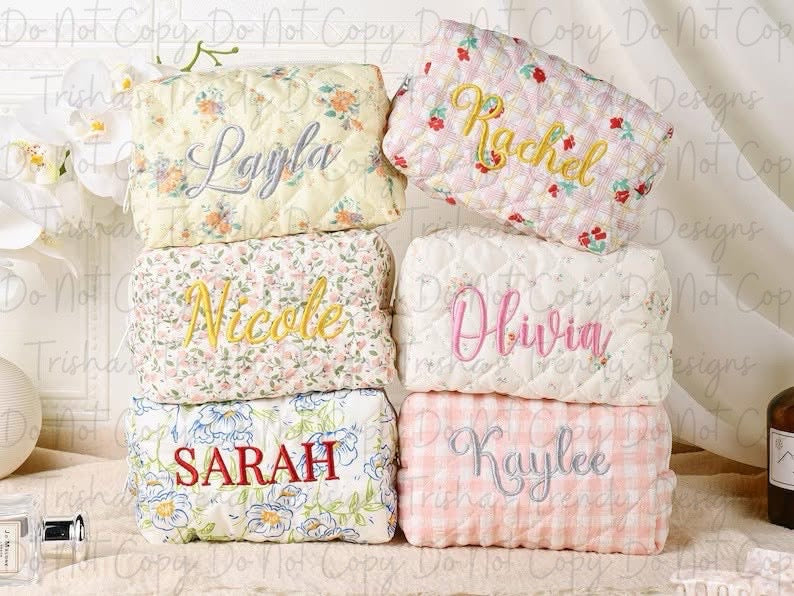 PREORDER: Personalized Travel Beauty Bag