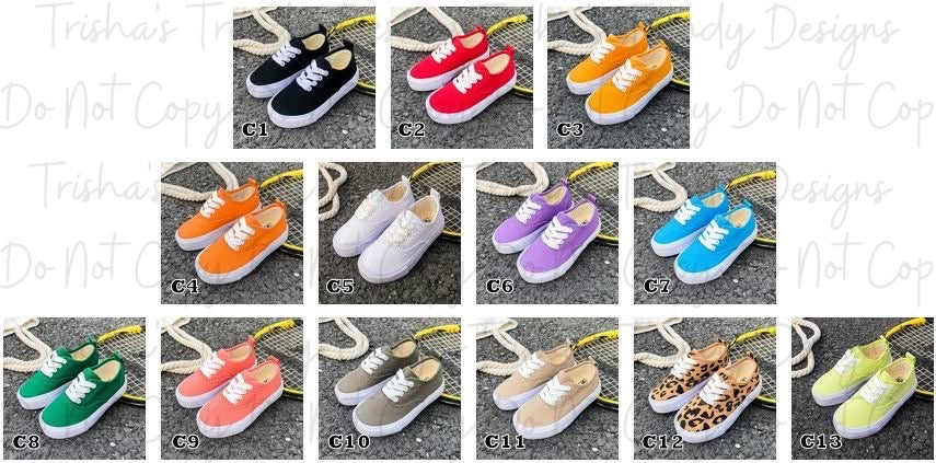 PREORDER: Kid's Cavas Lace-up Shoes