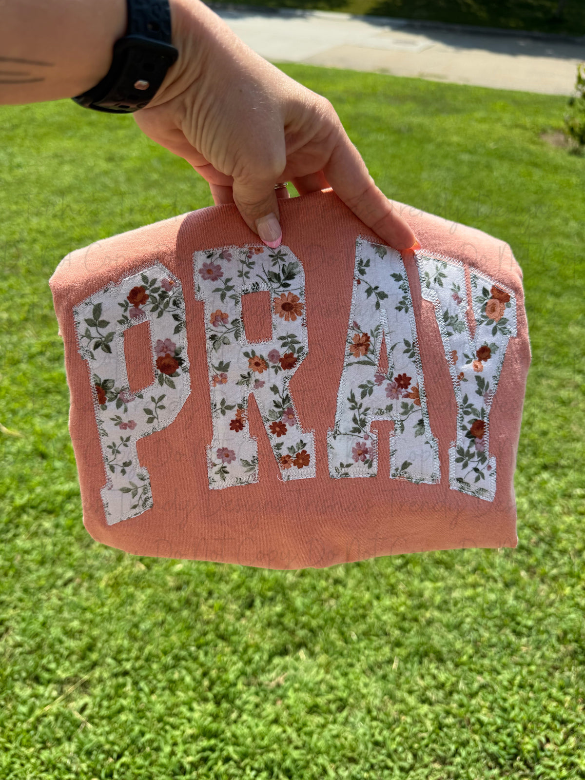 Fall Pray embroidered