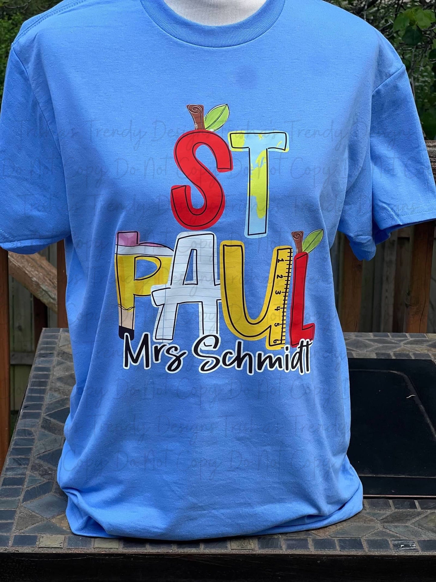 Custom pencil tee