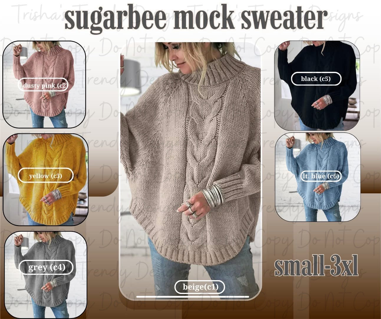PREORDER: Sugarbee Mock Sweater