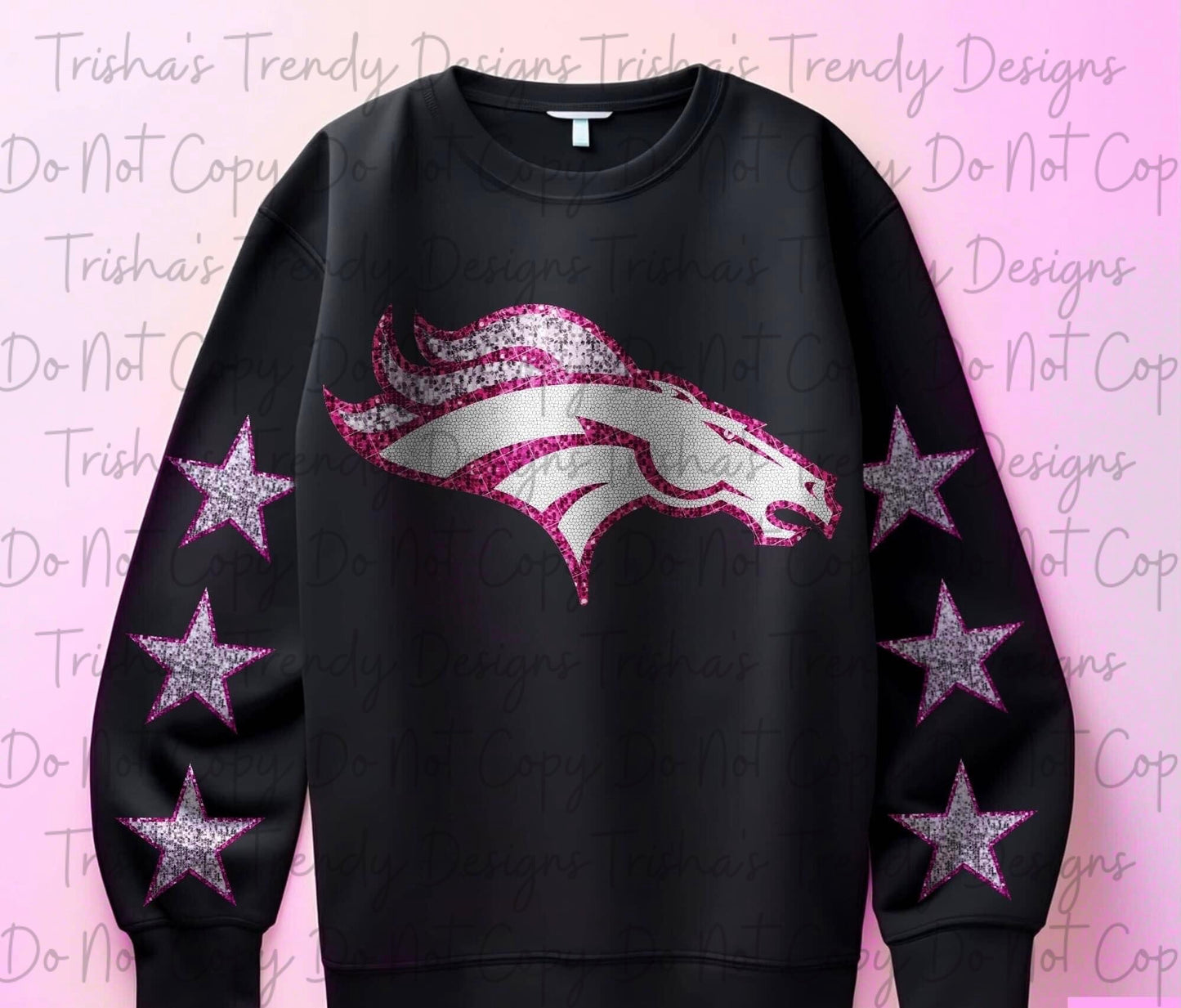 Pink glitter football