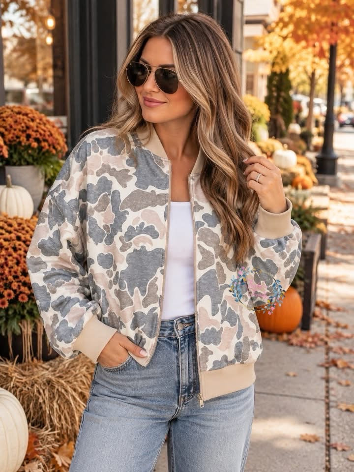 PREORDER: Camo Bomber Jacket RERUN