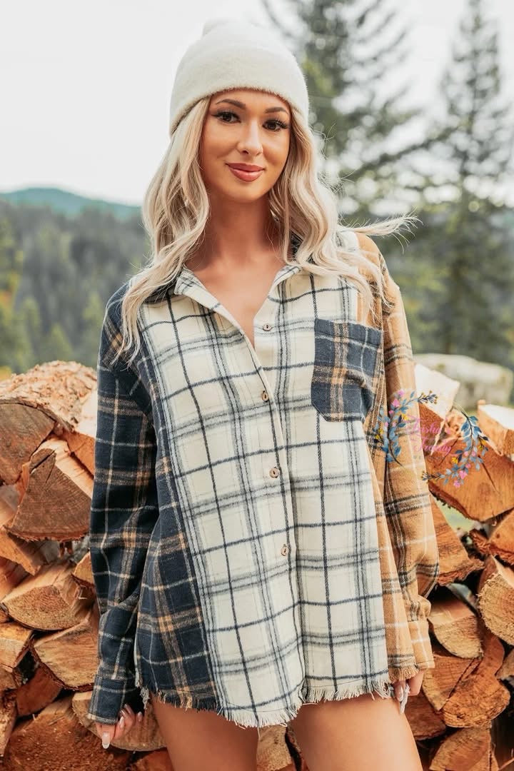 PREORDER: Haisley Multi-Plaid Top