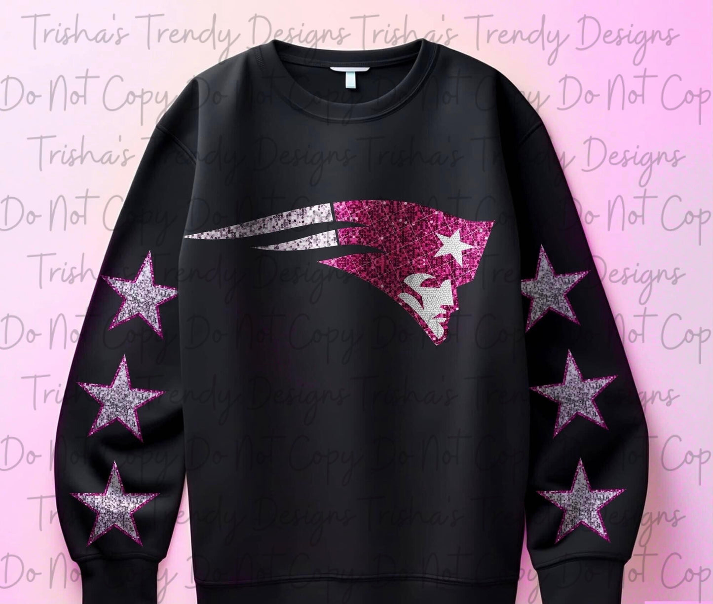 Pink glitter football