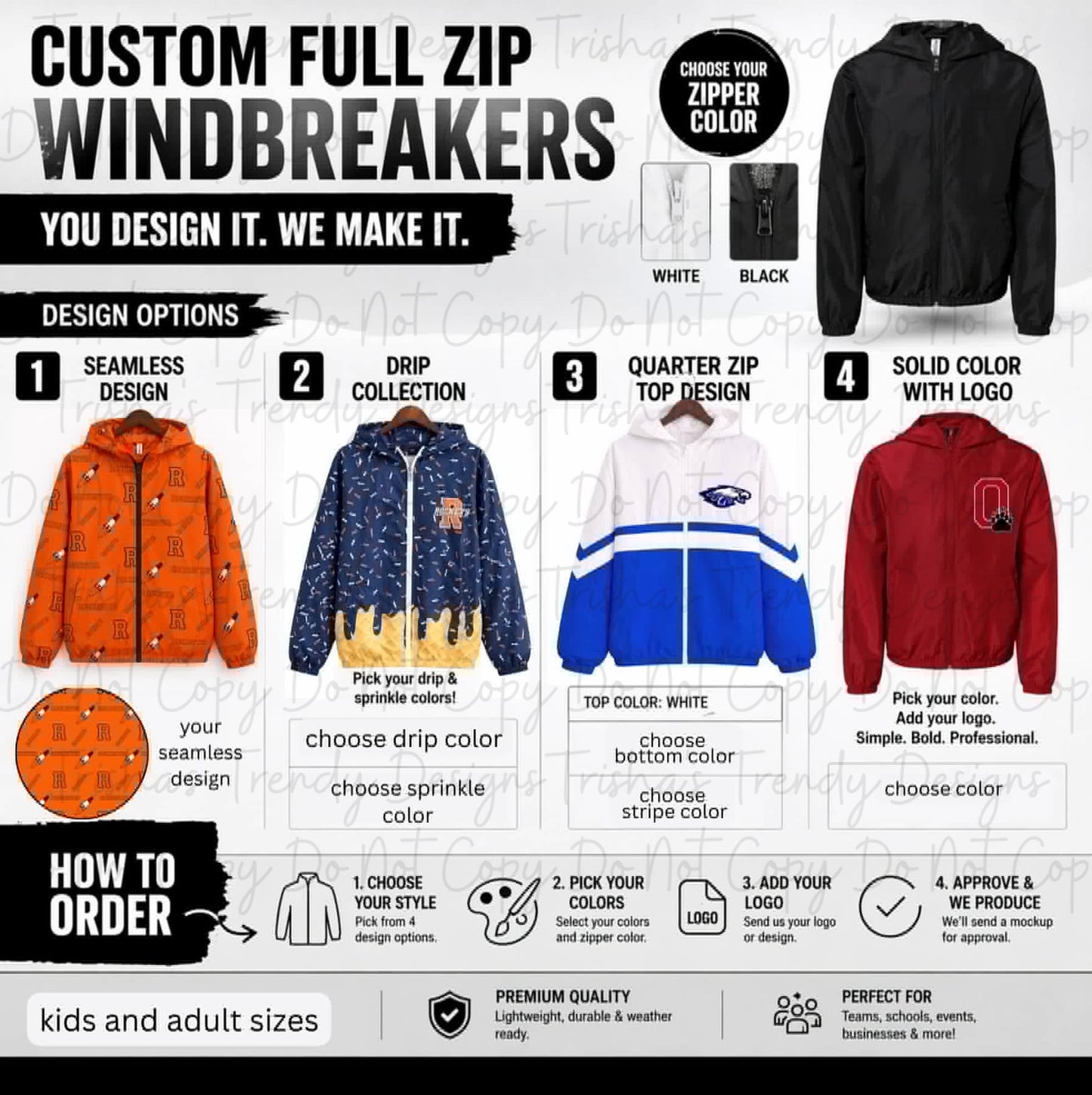 PREORDER: Custom Full Zip with Hoodie