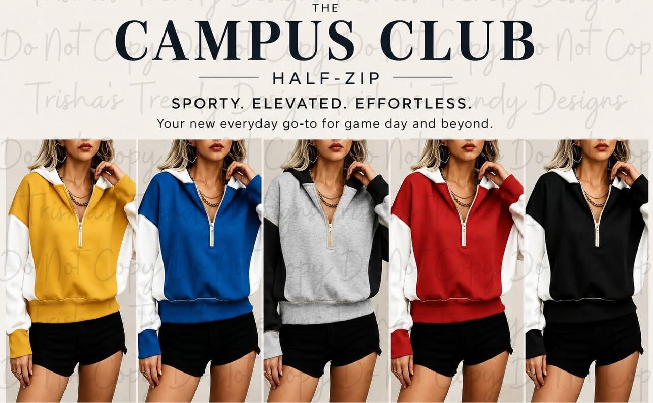 PREORDER: The Campus Club Half-Zip