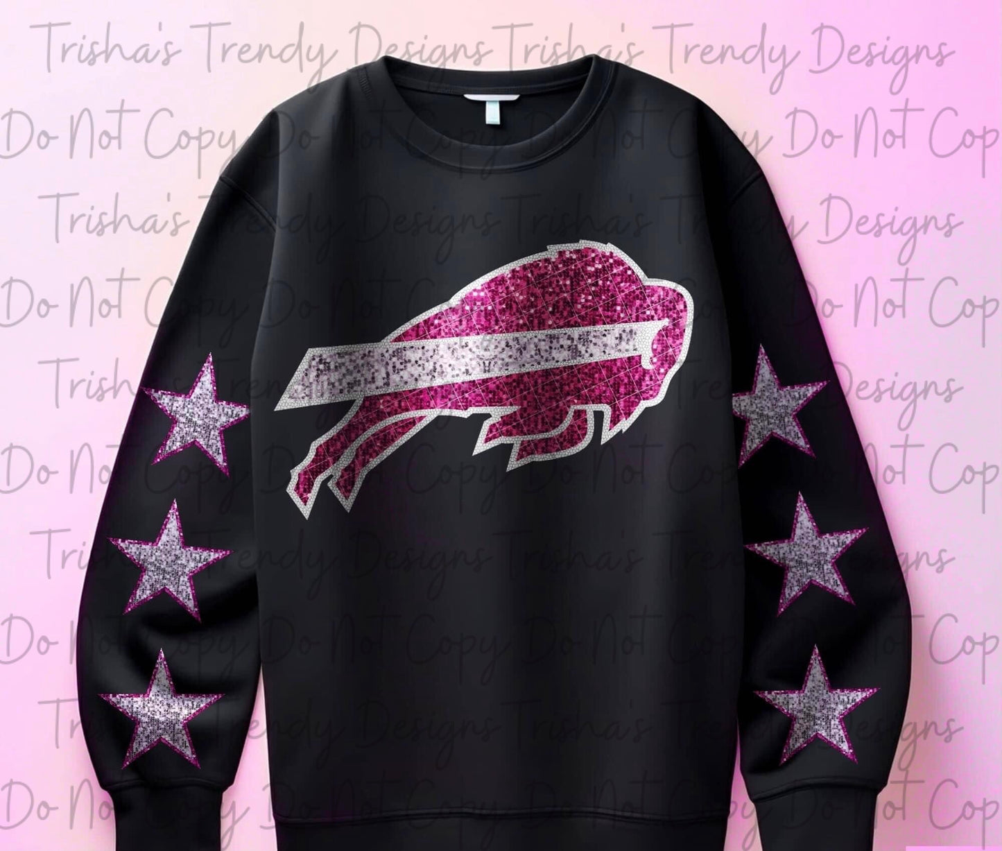 Pink glitter football