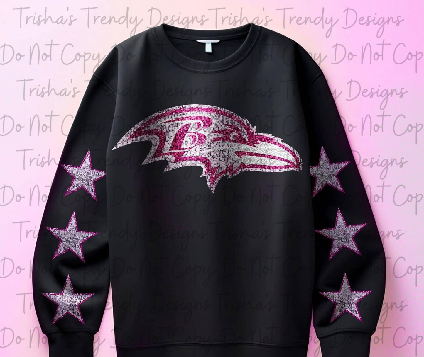 Pink glitter football