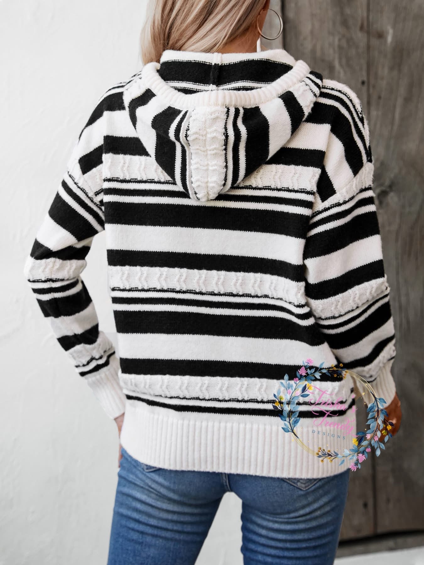 PREORDER: The Seirra Stripe and Hood Pullover