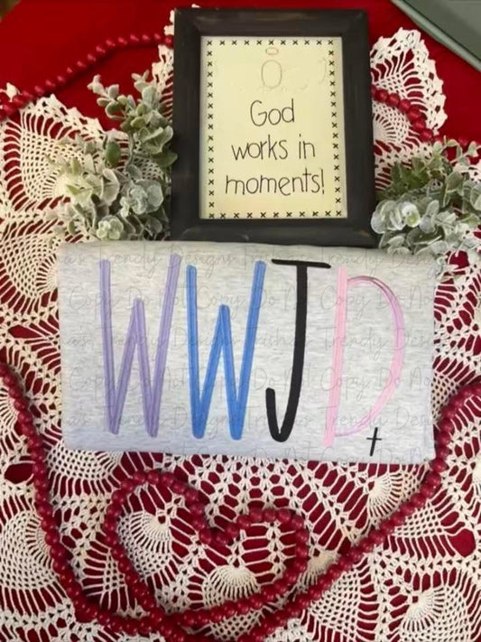WWJD embroidered shirt
