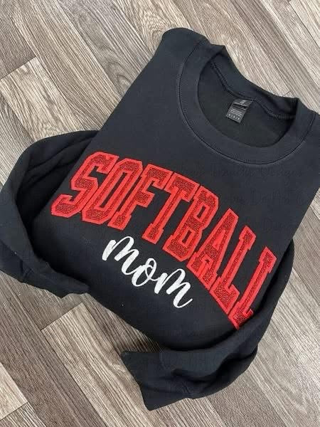 Custom glitter appliqué sports shirt