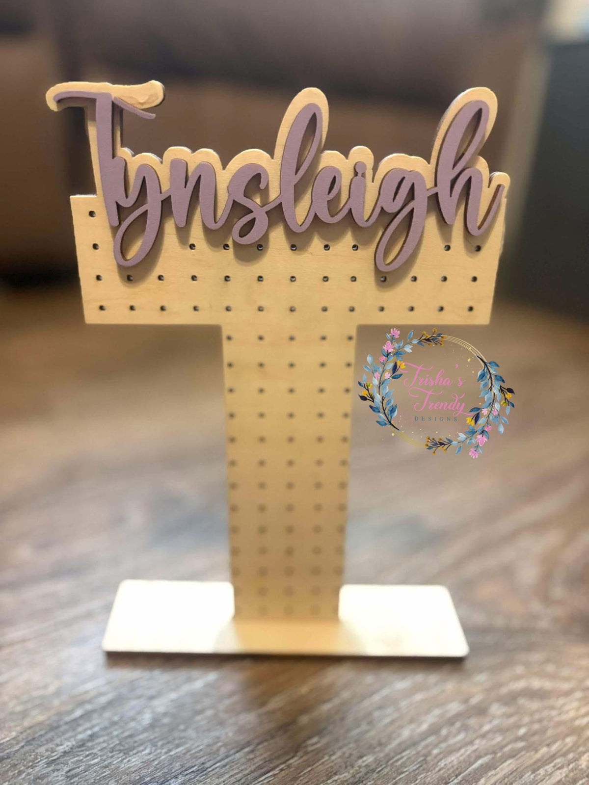 PREORDER: Personalized Name Wood Earring Holder rerun