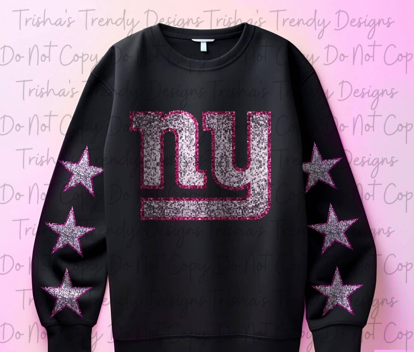 Pink glitter football