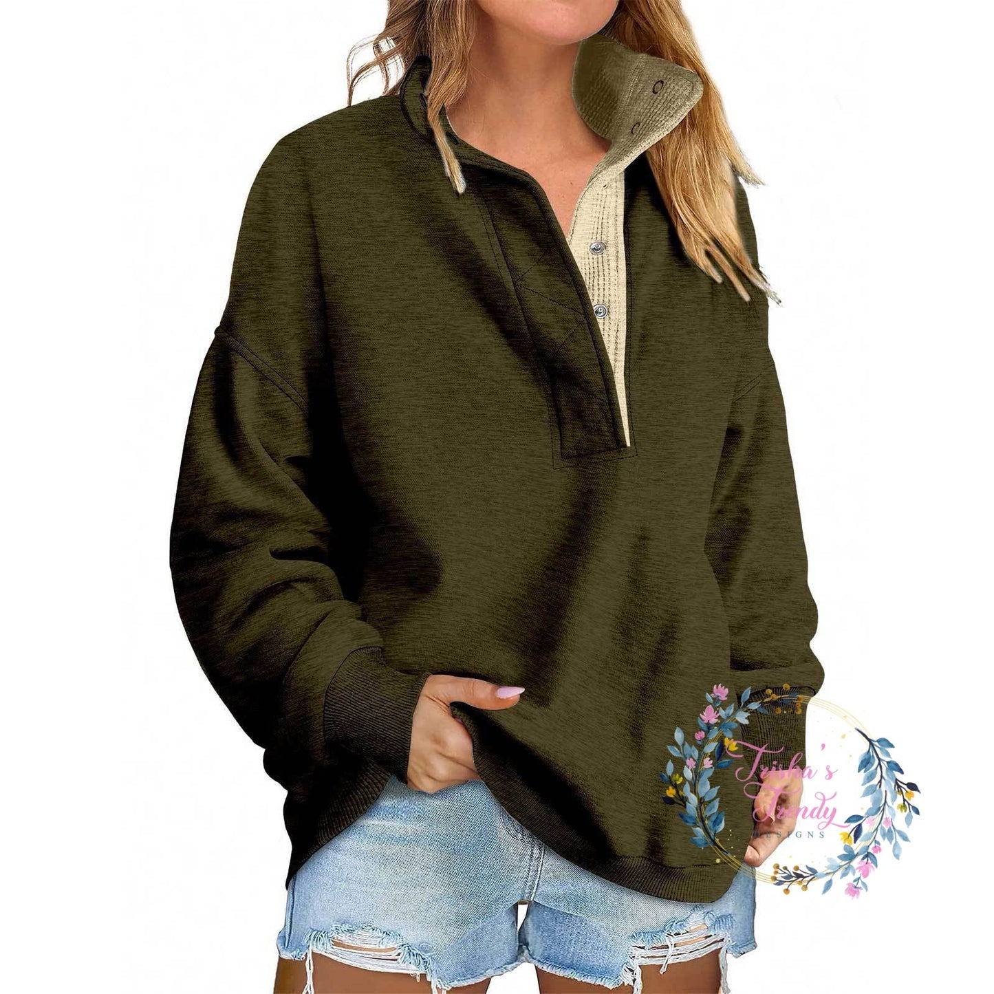 PREORDER: Alexah Waffle Henley