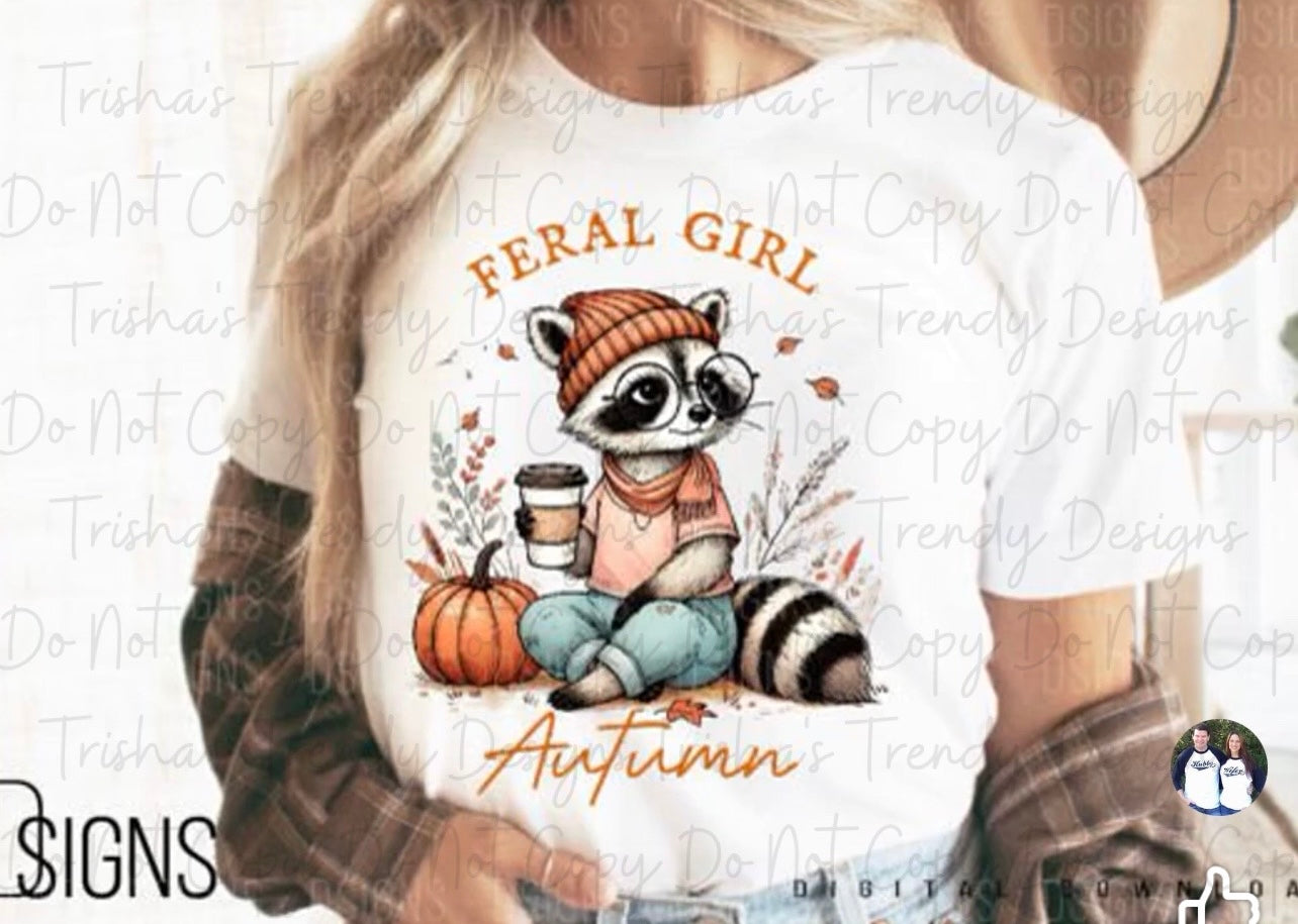 Feral girl autumn