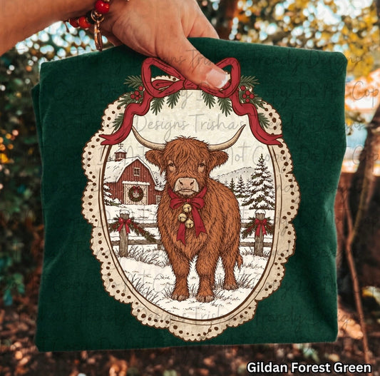 Winter cow