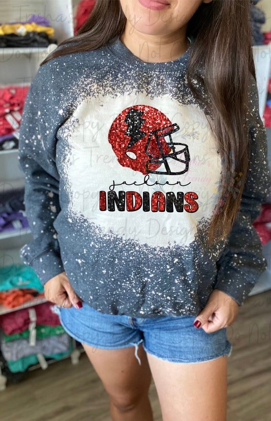 Jackson Indians sparkle helment